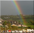 Bolsover hillside and rainbow