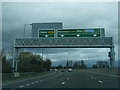 A550 sign gantry east of Garden City