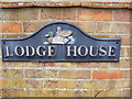 Lodge House sign