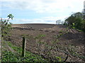 A ploughed field in Herefordshire