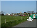 Looking from the long stay car park towards the parish church