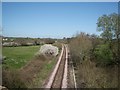 Railway line near Chetnole, looking north - the Yeovil / Weymouth line