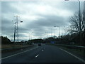 M6 southbound slip road from the M62