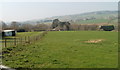 View from the west side of the lane to Llandevaud