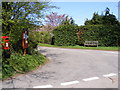 Thong Hall Road & The Green Postbox