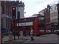 Upper Richmond Road at junction with Putney Hill