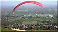 SO7642 : Paraglider on Pinnacle Hill by Bob Embleton