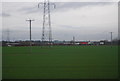 Pylon by the East Coast Main Line