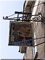 TM3255 : The Dog & Duck Public House sign by Geographer