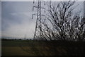 Pylon by the East Coast Main Line