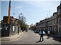 View down Eagle Wharf Road