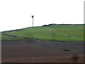 View to a wind turbine near Bucharn