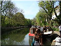 Looking towards the Colebrooke Row tunnel from the canal towpath