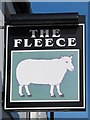 Sign for The Fleece, Castleside