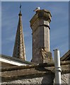 Chimney and spire, Babbacombe Road, Torquay