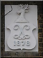 Date stone on a Victorian house in Elstan Way, CR0