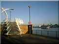 Footbridge on the Thames Path at Woolwich Dockyard