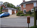 TM3068 : Footpath to John the Baptist Church & The Street Postbox by Geographer