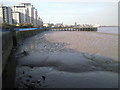 Thames at low tide at Royal Arsenal