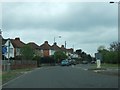 Houses beside the A39 south of Wembdon