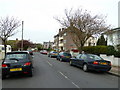 Looking back down Broomfield Avenue towards Rectory Road