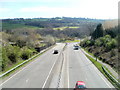 A472 approaches Gelligroes Roundabout