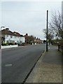 Approaching the junction of  Broomfield Avenue and Alfriston Road