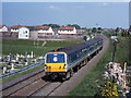 Train approaching Lurgan station