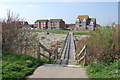 Boardwalk across shingle