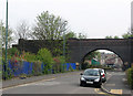 SK5939 : Nottingham Suburban Railway bridge over Trent Lane by John Sutton