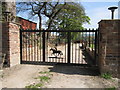 Lower Gadhole Farm entrance gate