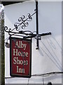 TG2032 : Alby Horse Shoes Inn sign by Geographer