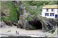 SX2050 : Beach and Cave Polperro by David Lally