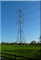 High tension cables crossing Owen House Farm, Mobberley