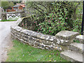 Plaque on the bridge over Ings Beck