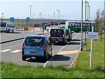 SW8665 : The car park, Newquay Airport by Oliver Dixon