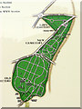 Ipswich Borough Council cemetery - layout plan