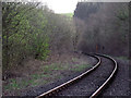 Single track railway at Cynghordy, Carmarthenshire