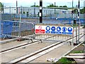 Manchester Metrolink tramway construction on Media City branch, Salford Quays, Salford