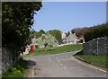 SY9777 : Worth Matravers, village green by Mike Faherty