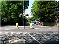 Caterham: Road junction at the top of Waller Lane