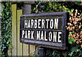 Harberton Park sign, Belfast