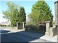 Entrance gates to the site of the Methodist Chapel and Sunday School, Denholme