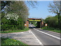 ST9182 : Railway bridge over the A429 road to Malmesbury by Nick Smith
