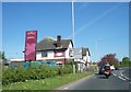 The A6 passes The Flag at Garstang