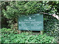 National Trust sign for Glan Faenol on the A487, Bangor