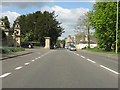 A44 at the entrance to Blenheim Palace