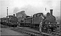 TQ3884 : Engines in the Locomotive Yard at Stratford Depot by Ben Brooksbank