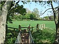 Footbridge and footpath on east of Crediton