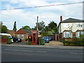 Phone and post boxes in Shirrell Heath